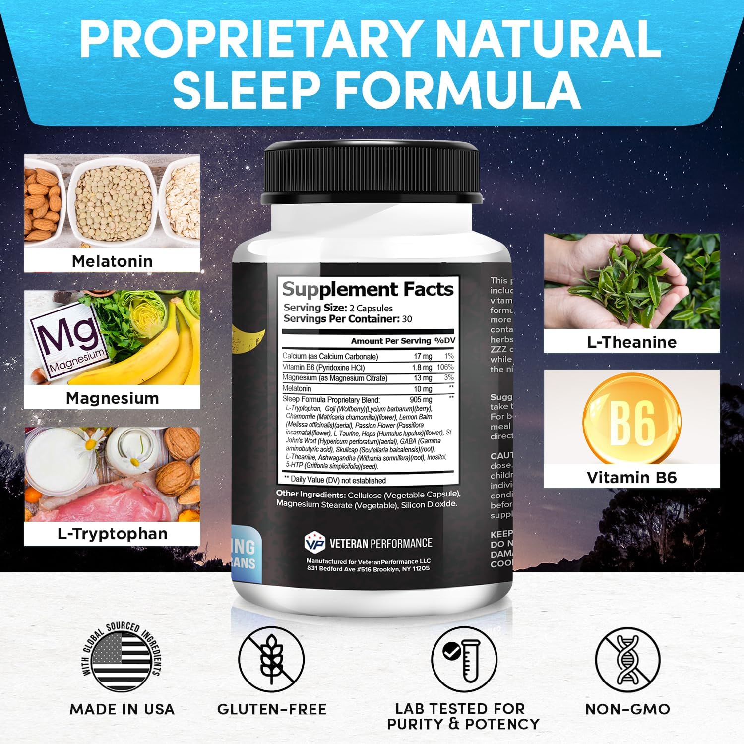 Veteran Performance Elite Vitals – Men's Daily Multivitamin for Energy, Immunity & Hormonal Suppo