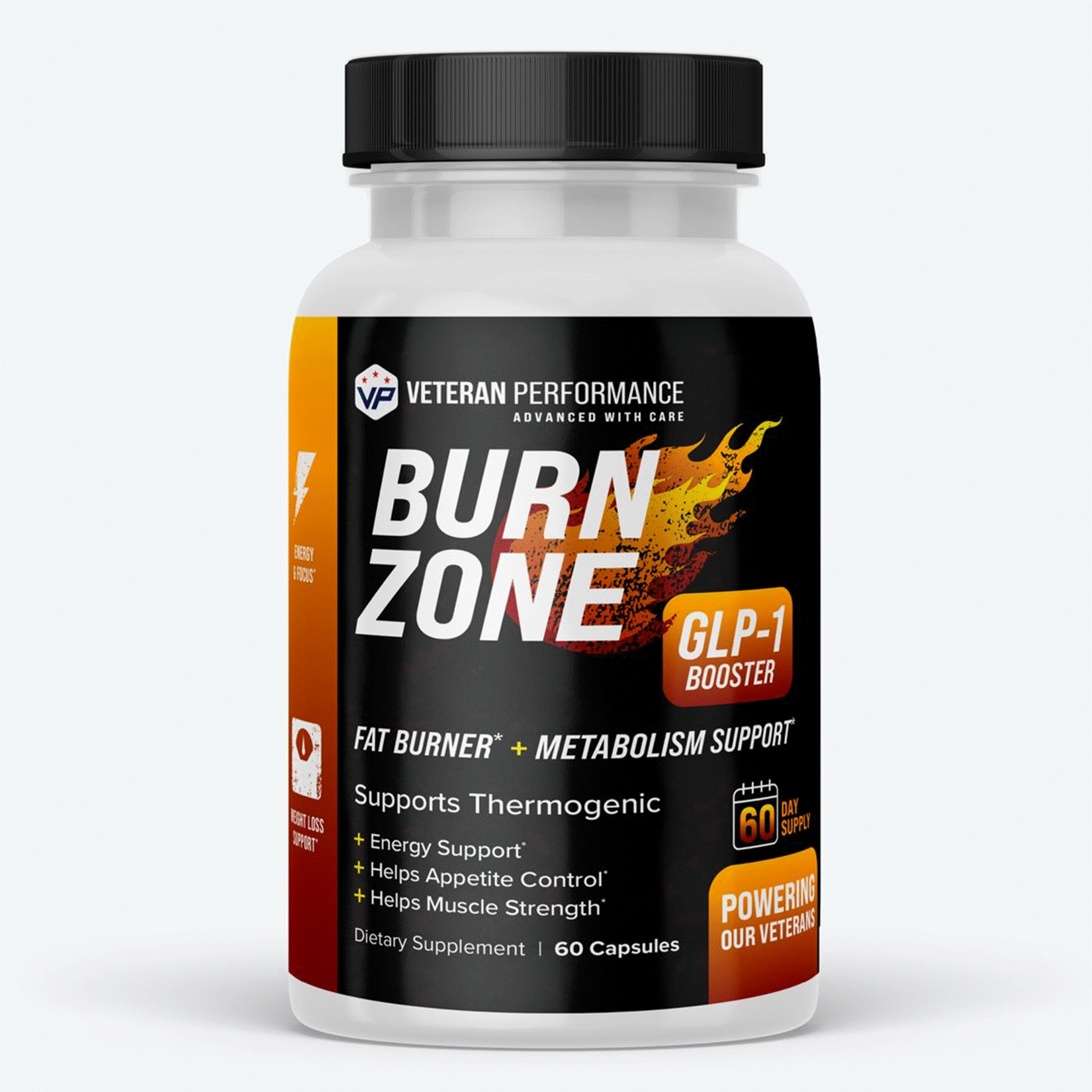 Veteran Performance Burn Zone – GLP-1 Booster - Thermogenic Fat Burner for Energy, Focus & Metabolism