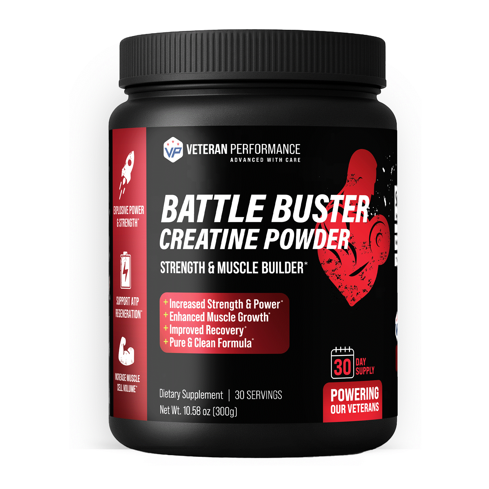 BATTLE BUSTER - Creatine Powder - Strength & Muscle Builder