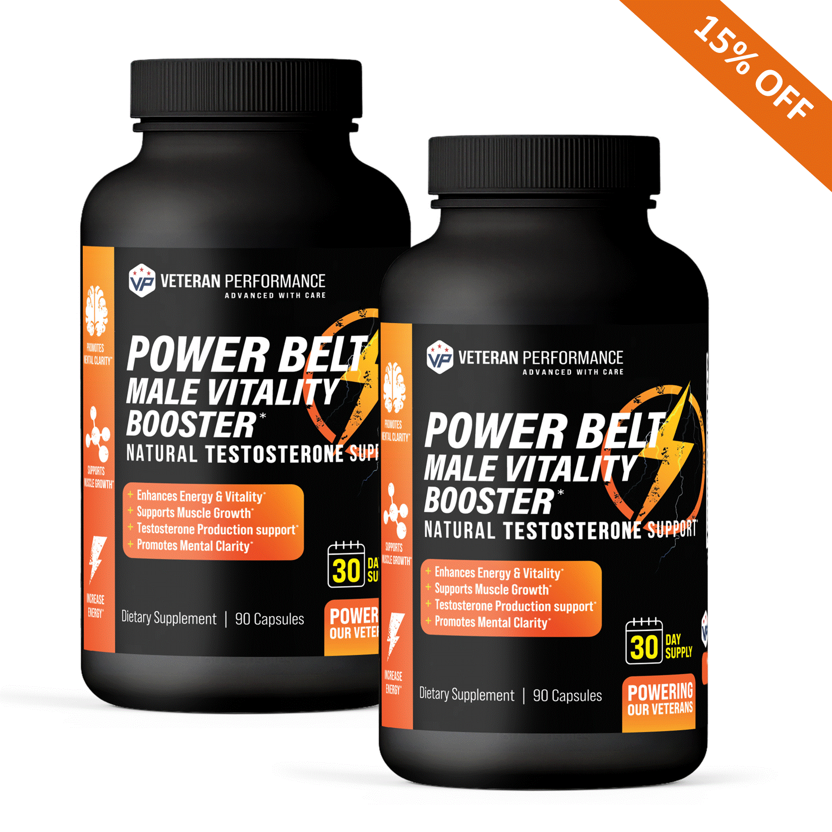 POWER BELT - Male Vitality Booster - Natural TESTOSTERONE Support