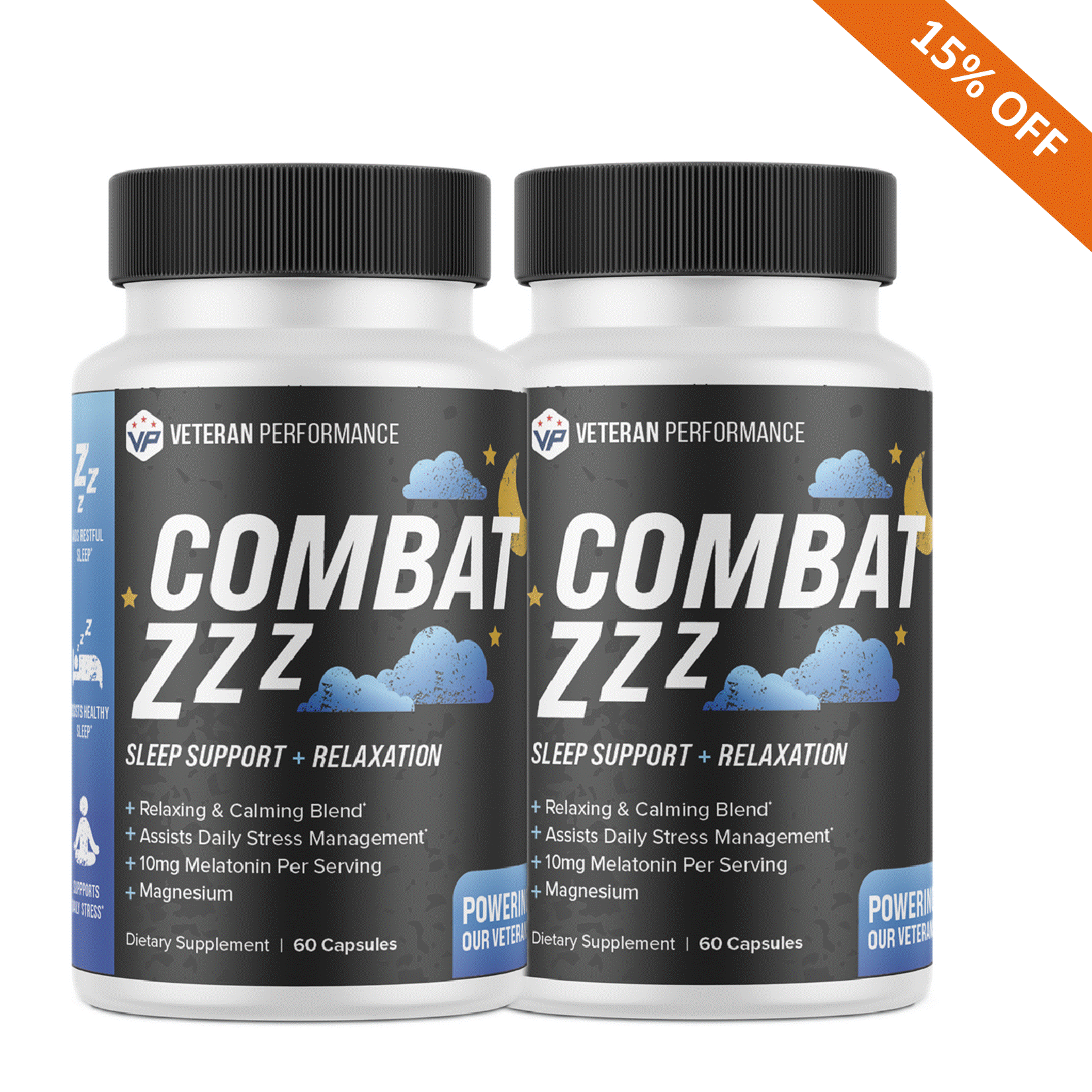 Veteran Performance Combat ZZZ – Sleep & Recovery Supplement for Deep Rest & Hormonal Balance