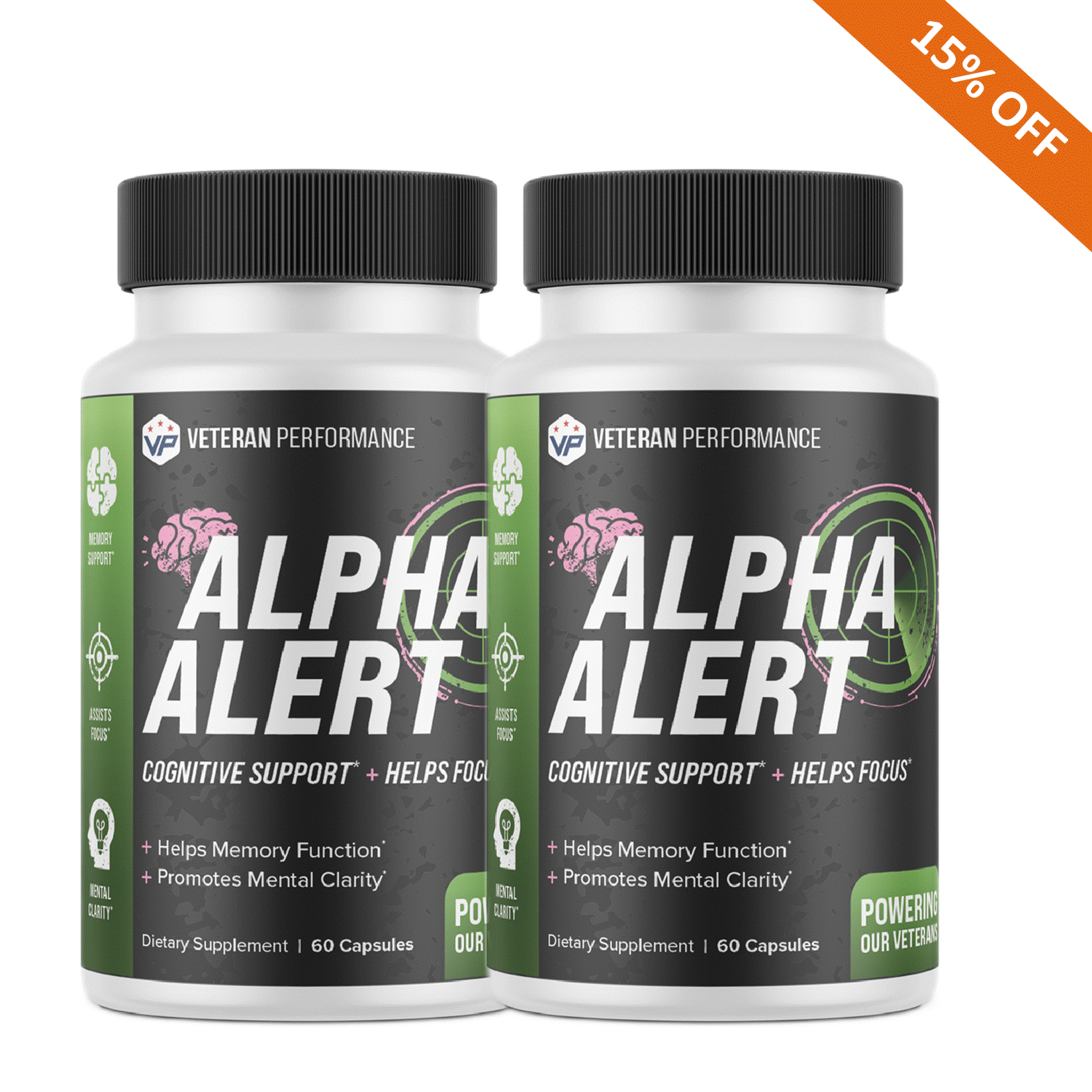 Veteran Performance Alpha Alert Nootropic – Brain Supplement for Focus & Memory
