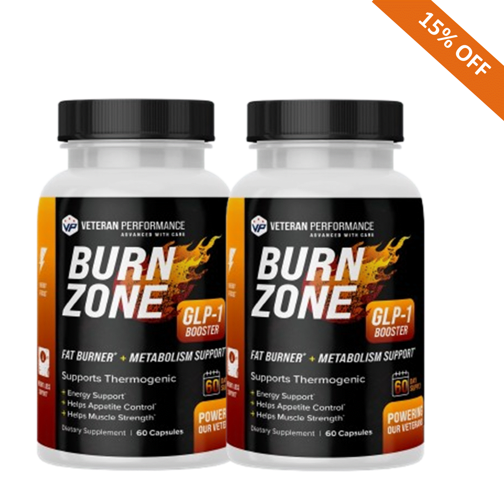 Veteran Performance Burn Zone – GLP-1 Booster - Thermogenic Fat Burner for Energy, Focus & Metabolism