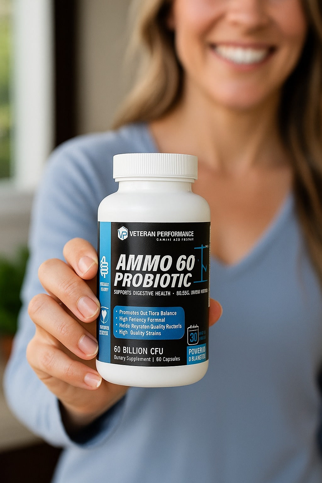 AMMO 60 PROBIOTIC - 60 Billion CFU - Support Digestive Health + Boost Immune System